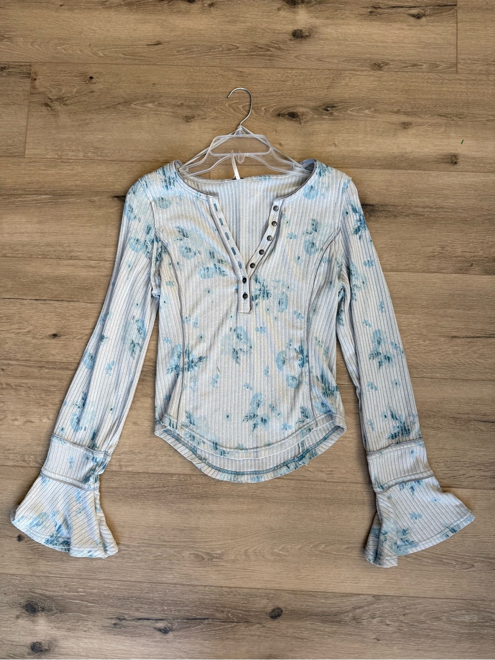 Free People Layer Me Henley Top - Picture 3 of 4
